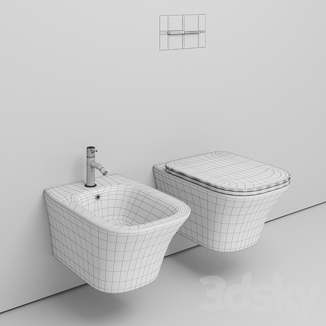 Antonio Lupi Cabo WC 3DS Max Model - thumbnail 2