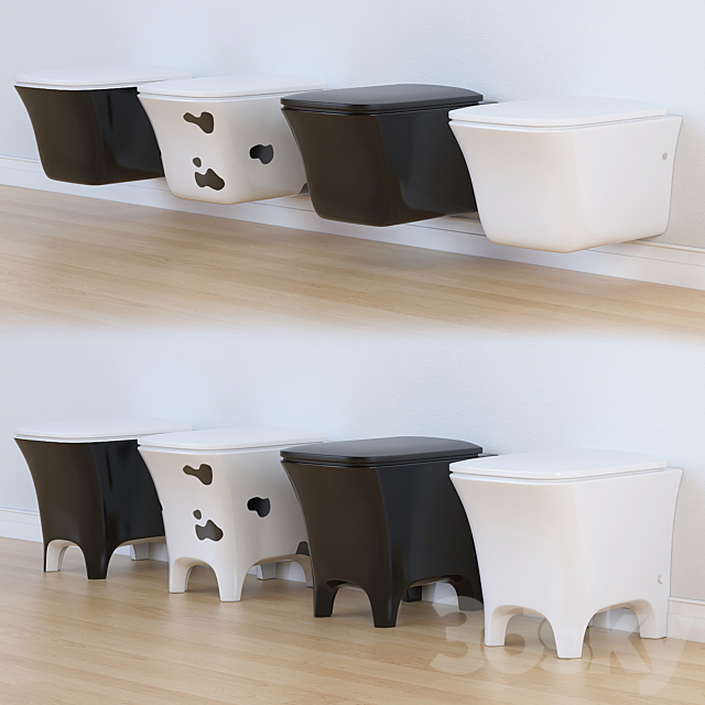 Artceram COW WC 3ds Max - thumbnail 1