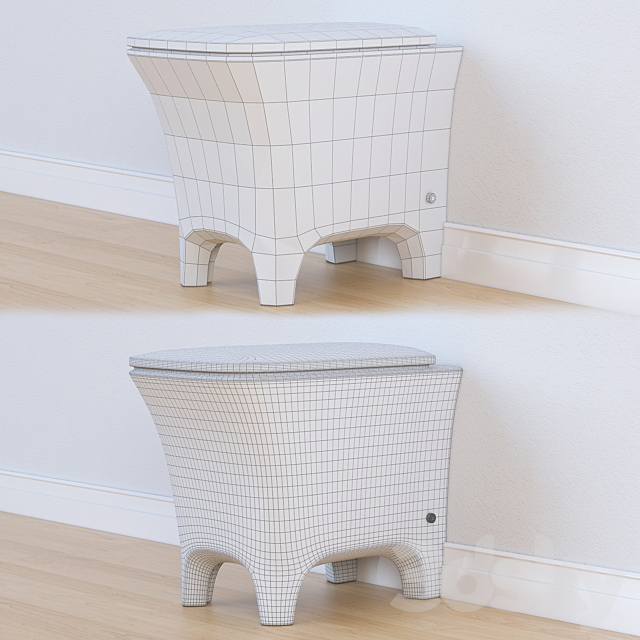 Artceram COW WC 3ds Max - thumbnail 3