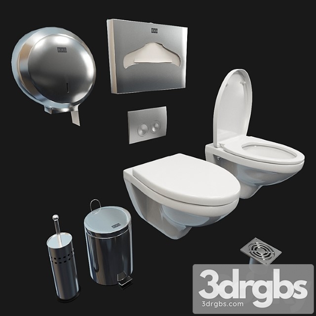 Bathroom Accessories Jacob Delafon Bxg Tece 3dsmax Download - thumbnail 1