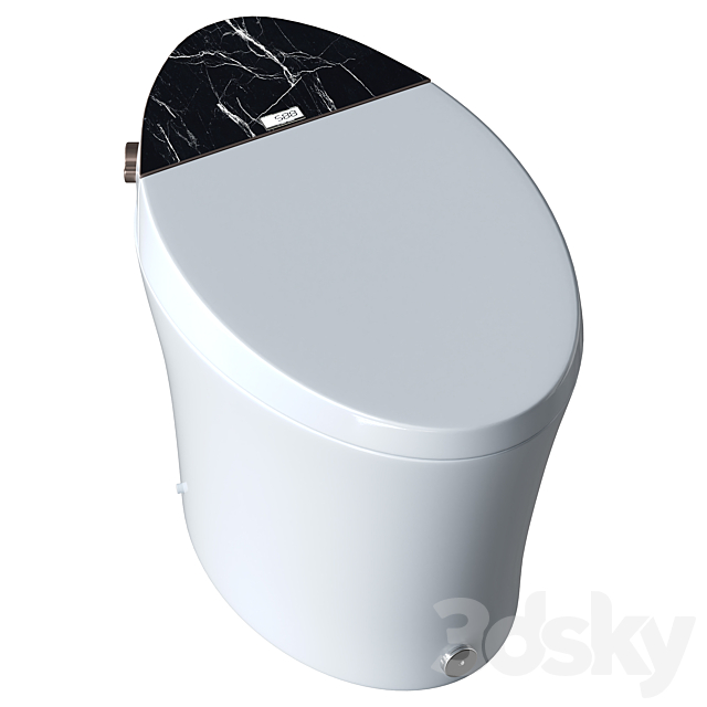 Casta Diva Elongated Smart Toilet 3ds Max - thumbnail 2