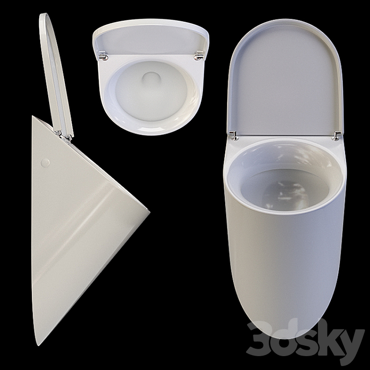 Catalano urinal 3DS Max - thumbnail 2