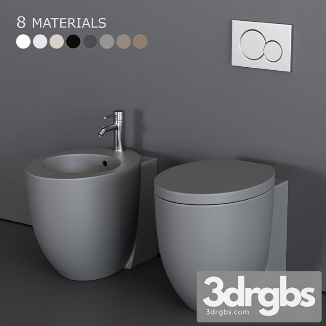 Ceramica Cielo Le Giare Wc 3dsmax Download - thumbnail 1