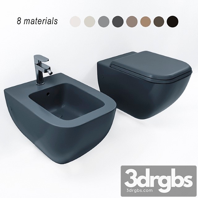 Ceramica cielo shui comfort hanging toilet and bidet - thumbnail 1