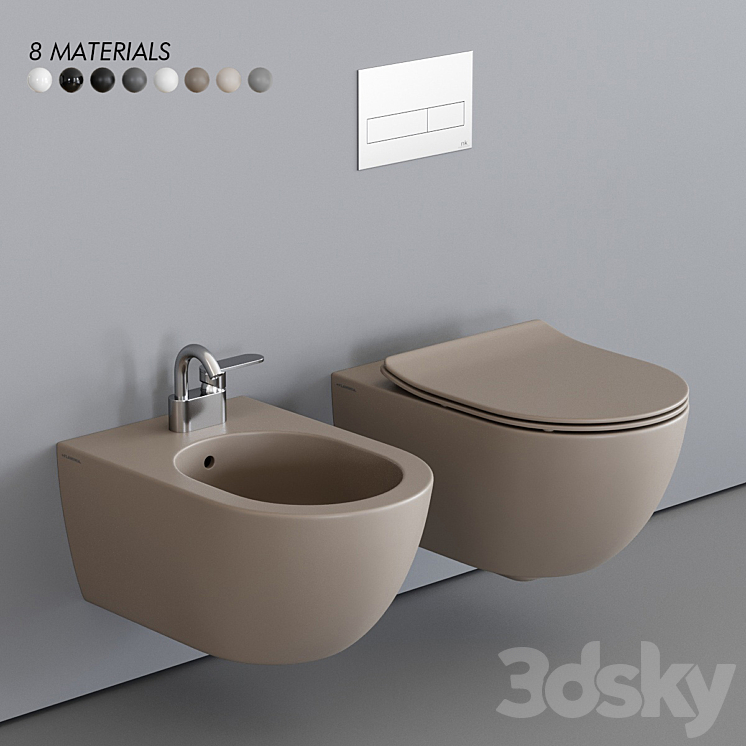 Ceramica Flaminia App Wall-Hung WC 3DS Max - thumbnail 1