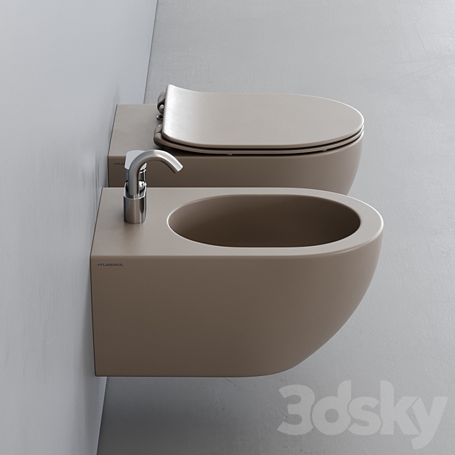 Ceramica Flaminia App Wall-Hung WC 3ds Max - thumbnail 2