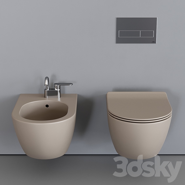 Ceramica Flaminia App Wall-Hung WC 3ds Max - thumbnail 3