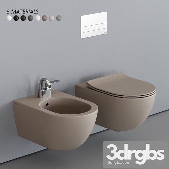 Ceramica Flaminia App Wall Hung Wc 3dsmax Download - thumbnail 1