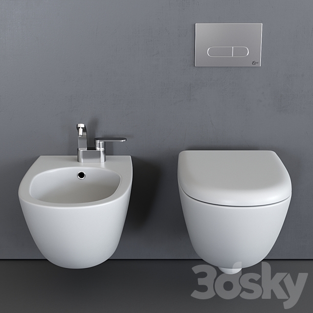 Ceramica Flaminia Spin Wall-Hung WC 3DS Max Model - thumbnail 3