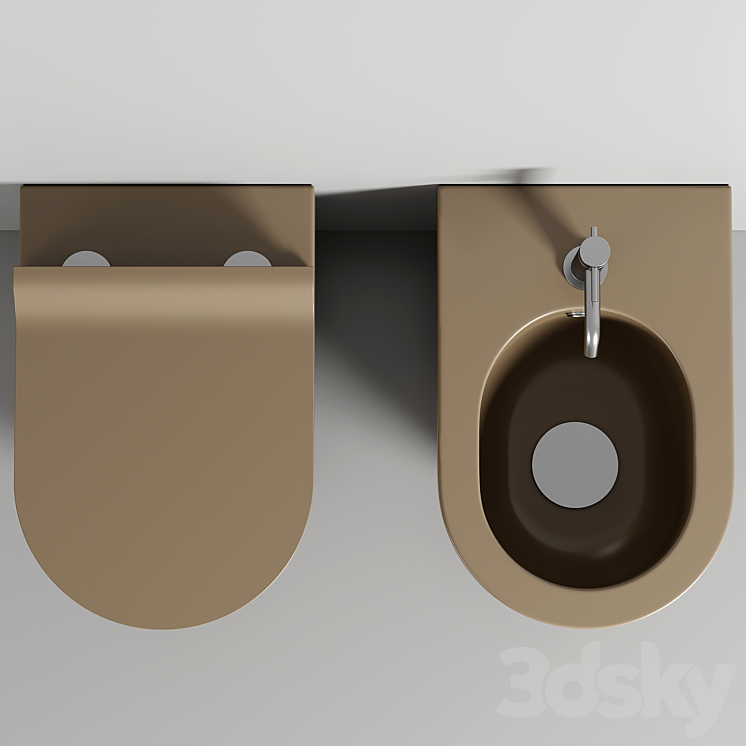 COLOR ELEMENTS 55X36 Toilet By GSI ceramica 3DS Max - thumbnail 2