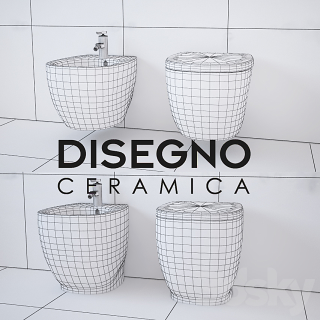 DISEGNO Caramica WEG (WC) 3DS Max Model - thumbnail 3