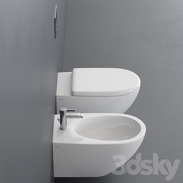 Duravit Architec Wall-hung WC 3ds Max - thumbnail 2