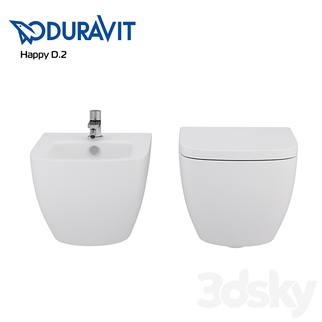 Duravit – Happy D.2 3DS Max Model - thumbnail 1