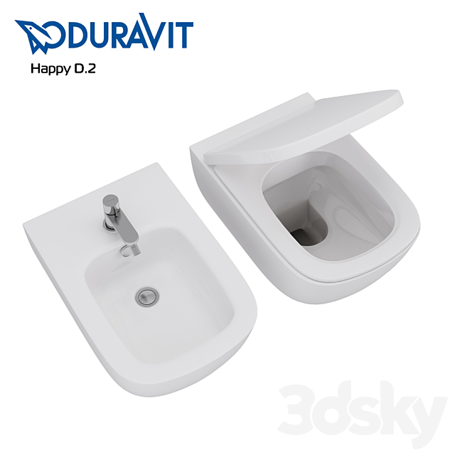 Duravit – Happy D.2 3DS Max Model - thumbnail 2