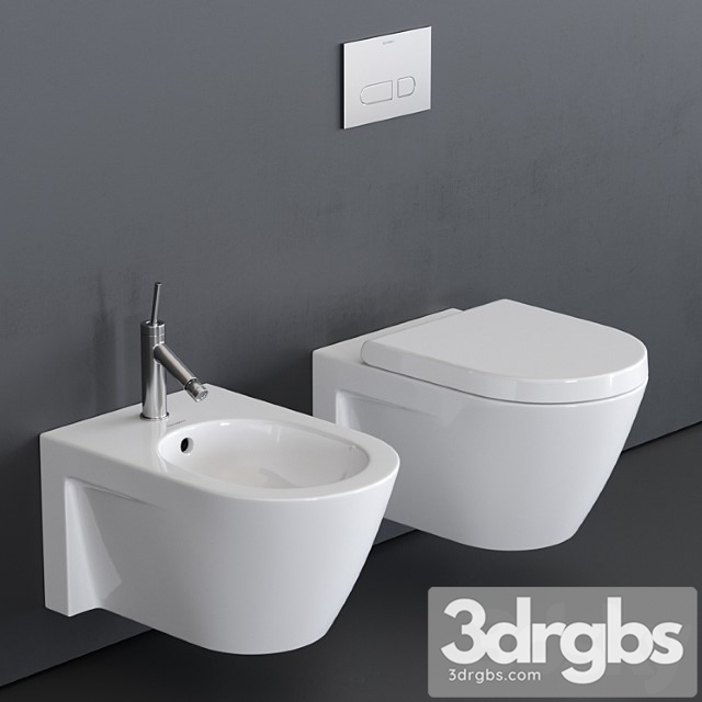 Duravit Starck 2 Wall Hung Wc 3dsmax Download - thumbnail 1