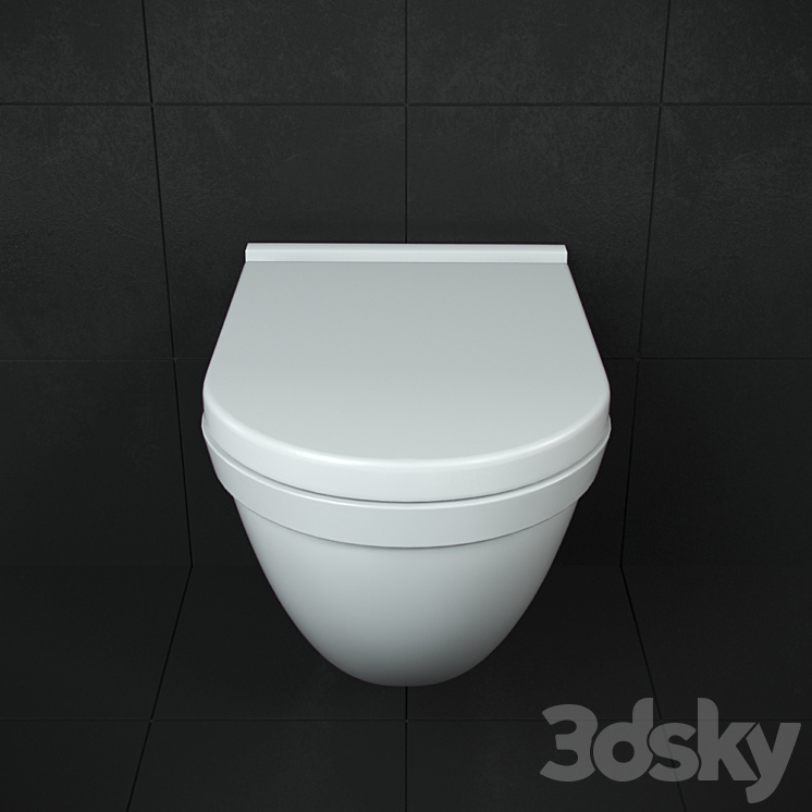 Duravit toilet # 222509 3DS Max - thumbnail 1