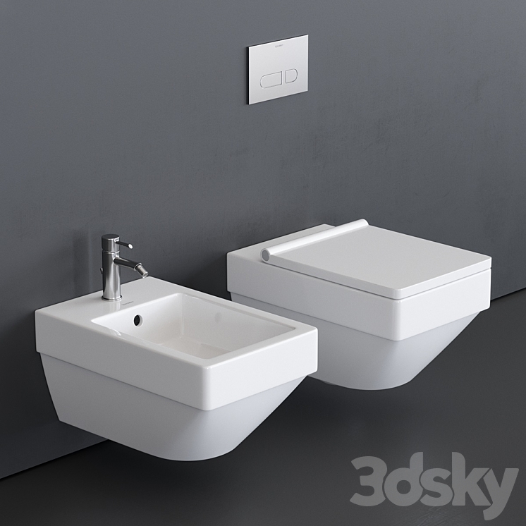 Duravit Vero Air Wall-hung WC 3DS Max - thumbnail 1