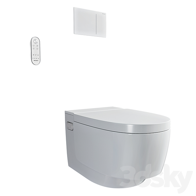 Geberit Aquaclean Mera Comfort toilet-bidet 3ds Max - thumbnail 1