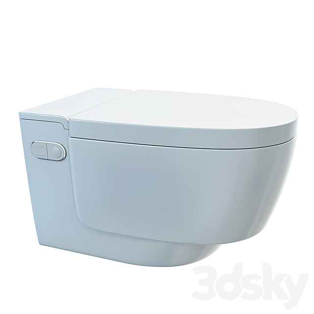 Geberit Aquaclean Mera Comfort toilet-bidet 3ds Max - thumbnail 3