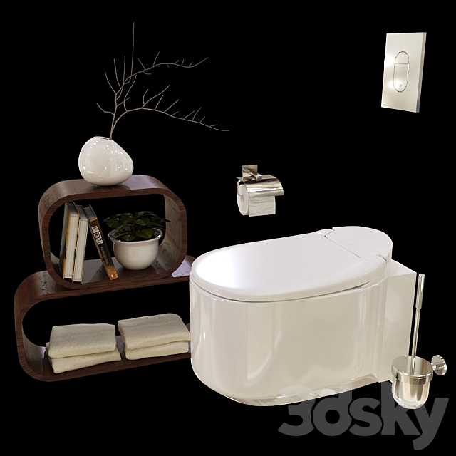 GROHE SENSIA ARENA WC 3DS Max Model - thumbnail 2