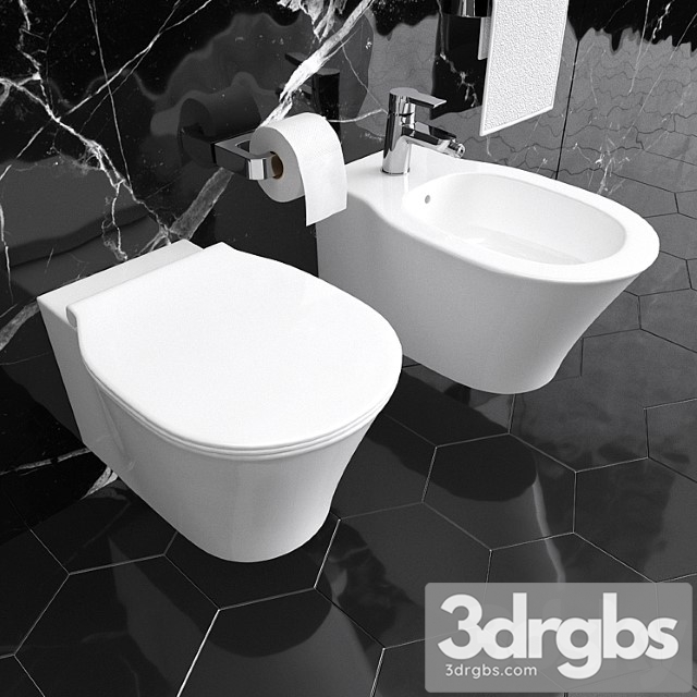 Ideal Standard Connect Air Wc and Bidet 3dsmax Download - thumbnail 1