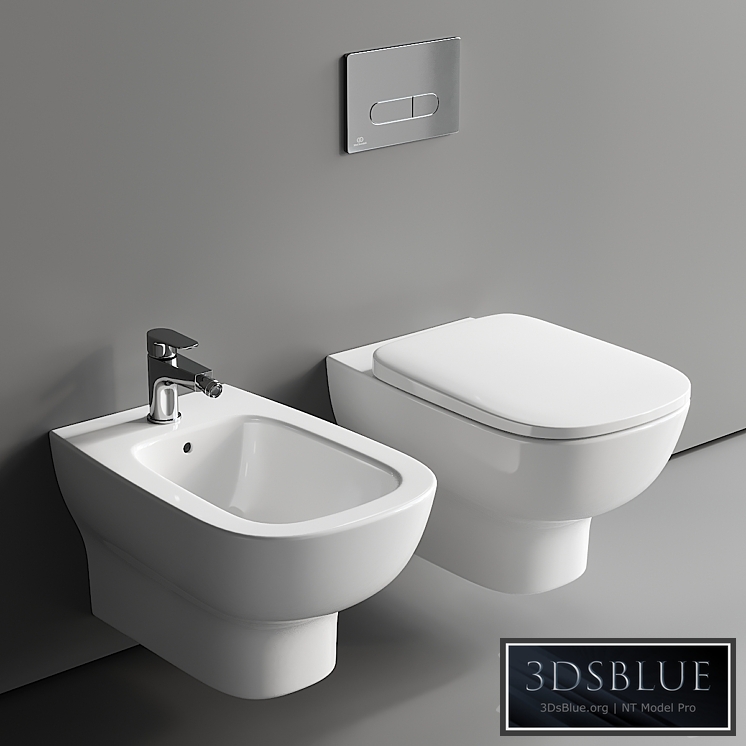 Ideal Standard Esedra Wall-Hung WC 3DS Max - thumbnail 3