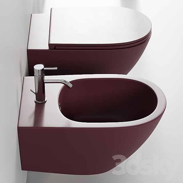 Kerasan Aquatech Wall-Hung WC 3ds Max - thumbnail 2