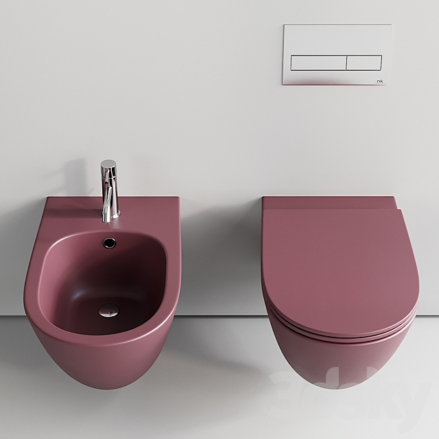 Kerasan Aquatech Wall-Hung WC 3ds Max - thumbnail 3