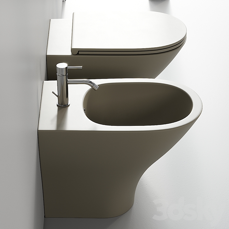 Kerasan Aquatech WC 3DS Max Model - thumbnail 2