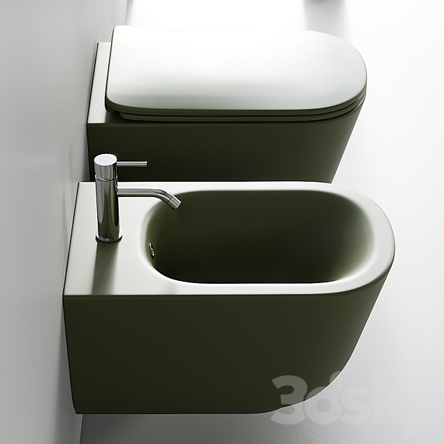 Kerasan Tribeca Wall-Hung WC 3ds Max - thumbnail 2