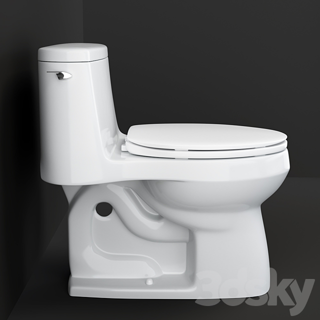 KOHLER “Santa Rosa” Toilet 3DS Max Model - thumbnail 2