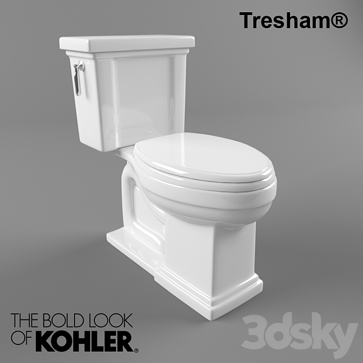 Kohler Tresham Toilet 3DS Max - thumbnail 1