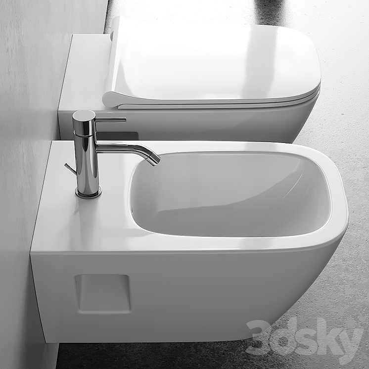 Kolo Modo Wall-Hung WC 3DS Max - thumbnail 2