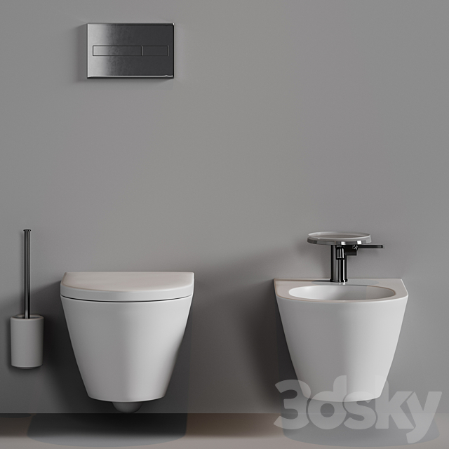 Laufen Kartell WC 3ds Max - thumbnail 2