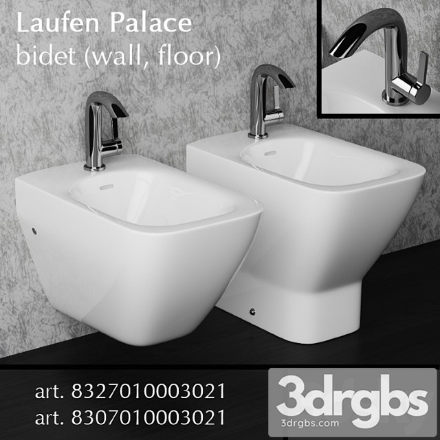 Laufen Palace Bidet 3dsmax Download - thumbnail 1