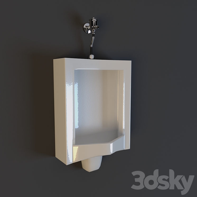 Male toilet urinal 3DS Max - thumbnail 1