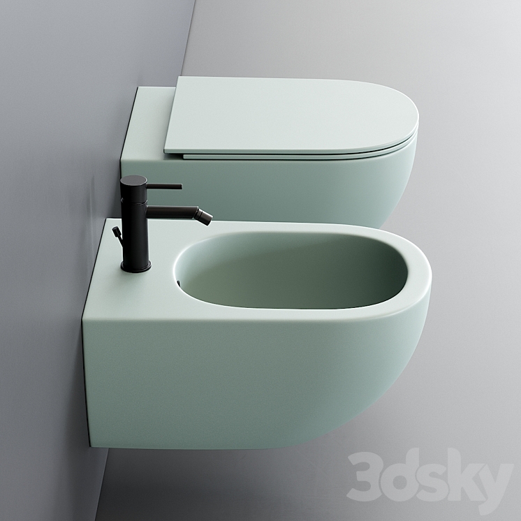 Nic Design Pin Wall-Hung WC 3DS Max - thumbnail 2