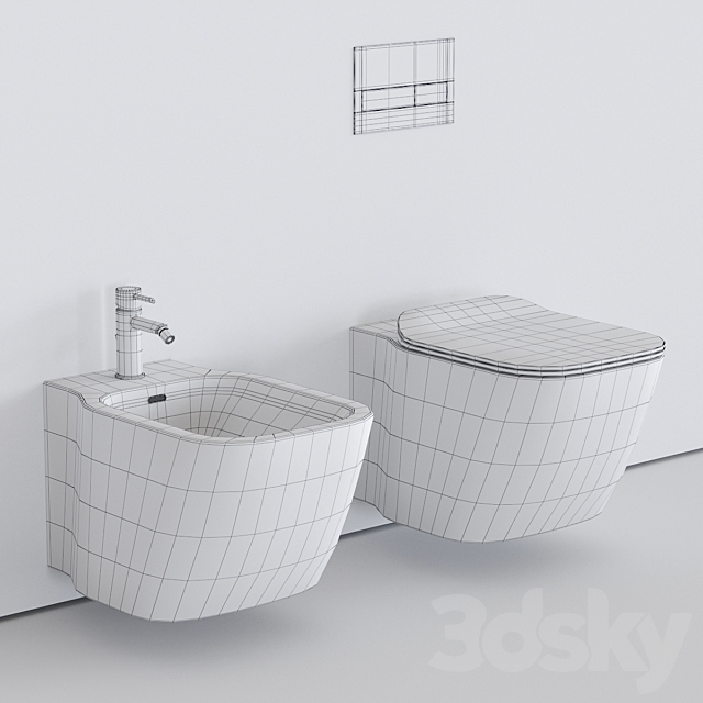 Noken ESSENCE-C Wall-Hung WC 3ds Max - thumbnail 3