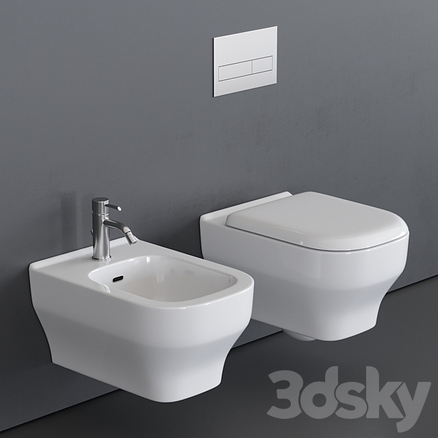 Olympia Ceramica Synthesis Wall-Hung WC 3ds Max - thumbnail 1