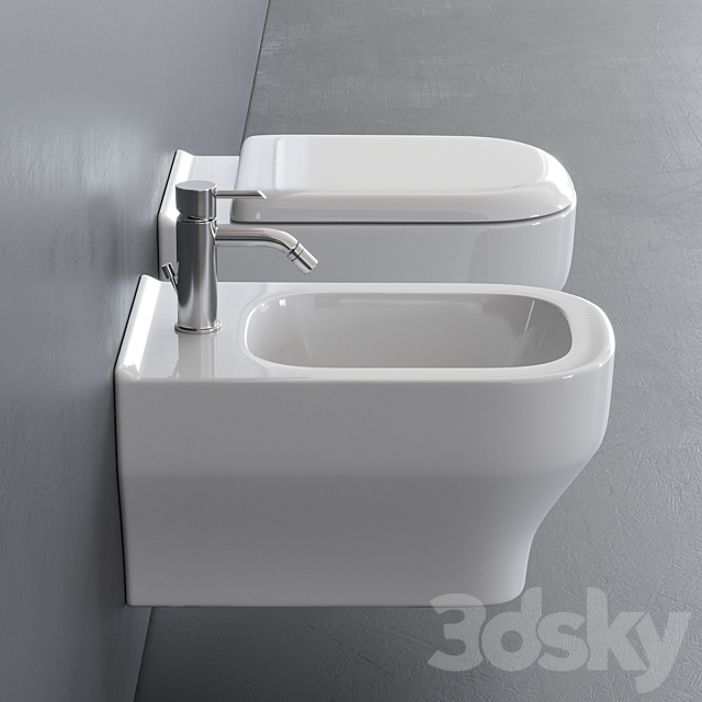 Olympia Ceramica Synthesis Wall-Hung WC 3ds Max - thumbnail 2