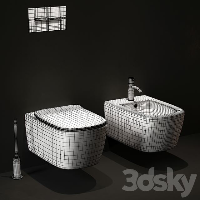 sanitary ware comodo 3DS Max Model - thumbnail 3