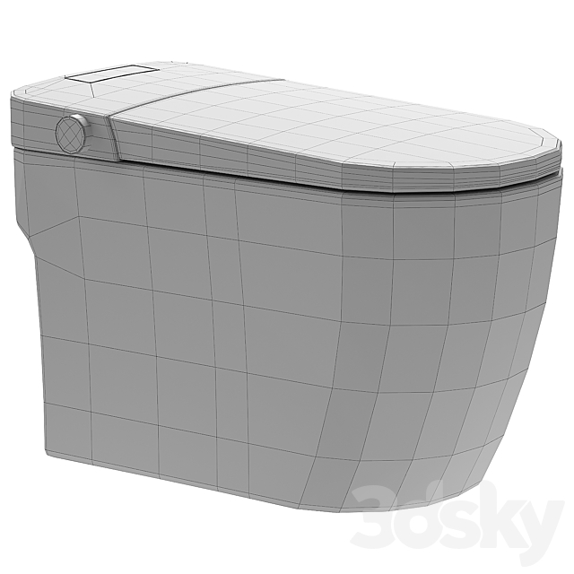 Self Clean Smart Toilet 3ds Max - thumbnail 3