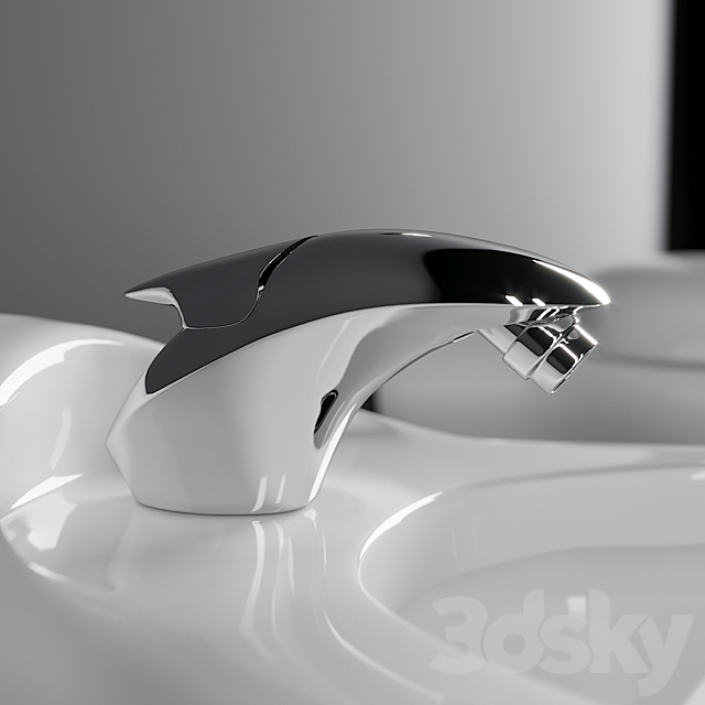 Toilet & Bidet Noken by Zaha Hadid 3ds Max - thumbnail 2