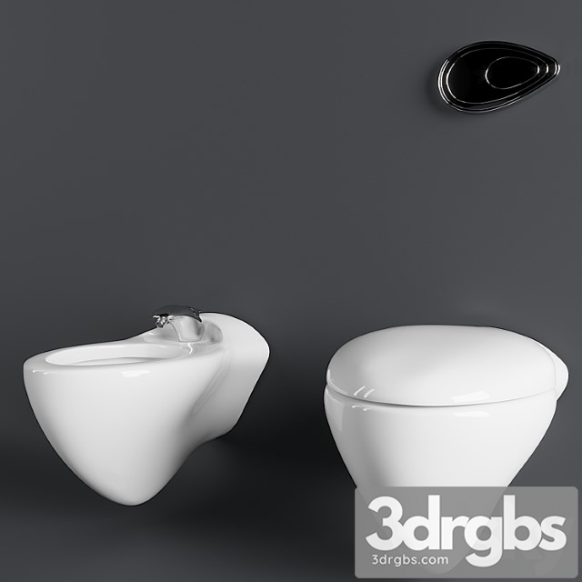 Toilet Bidet Noken By Zaha Hadid 3dsmax Download - thumbnail 1