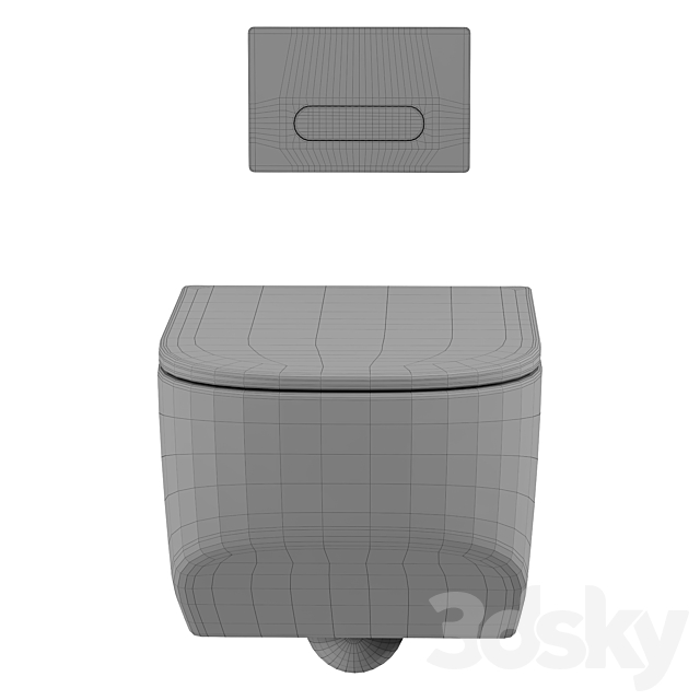 Toilet bowl Art&Max Liberty 3DSMax File - thumbnail 3