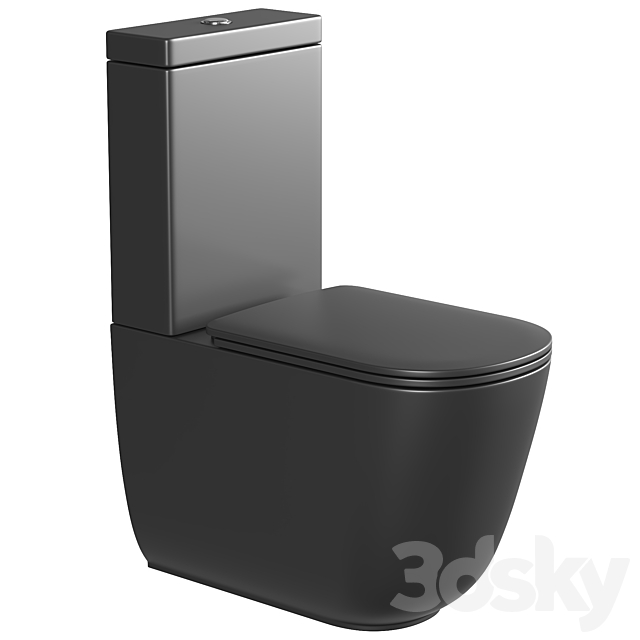 Toilet compact Kerasan Tribeca 3ds Max - thumbnail 1