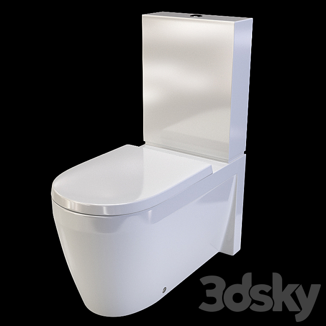 toilet Duravit Starck 2 (212909) 3ds Max - thumbnail 1