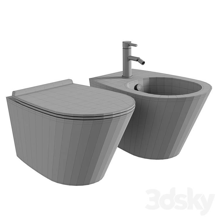 Toilet Simas Gambassi 3DS Max Model - thumbnail 2