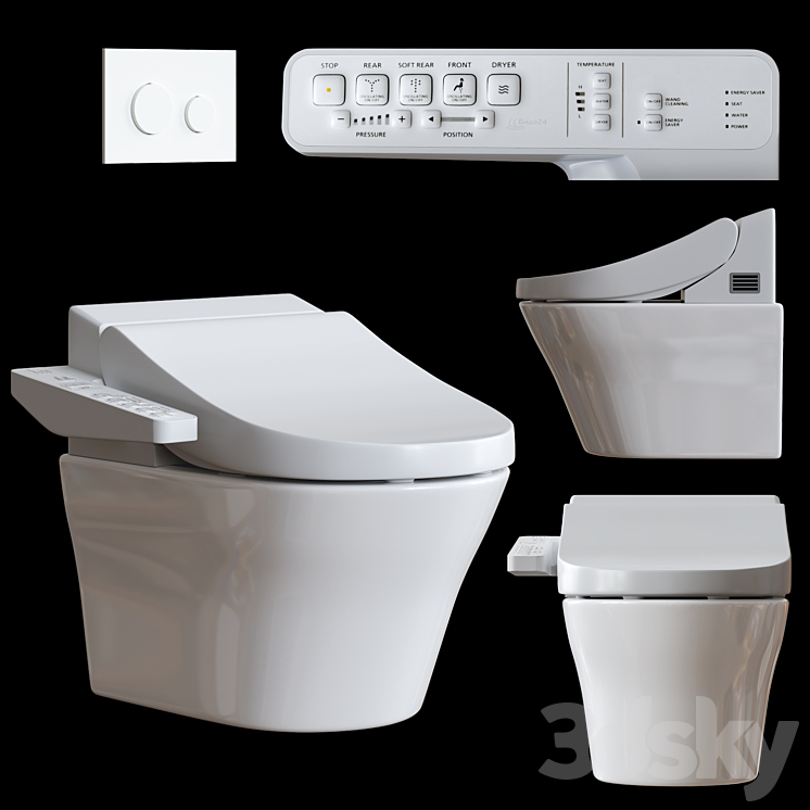 TOTO Washlet EK 2.0 3DS Max - thumbnail 1