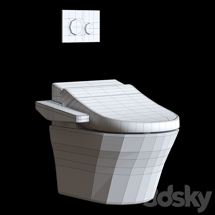 TOTO Washlet EK 2.0 3DS Max - thumbnail 2